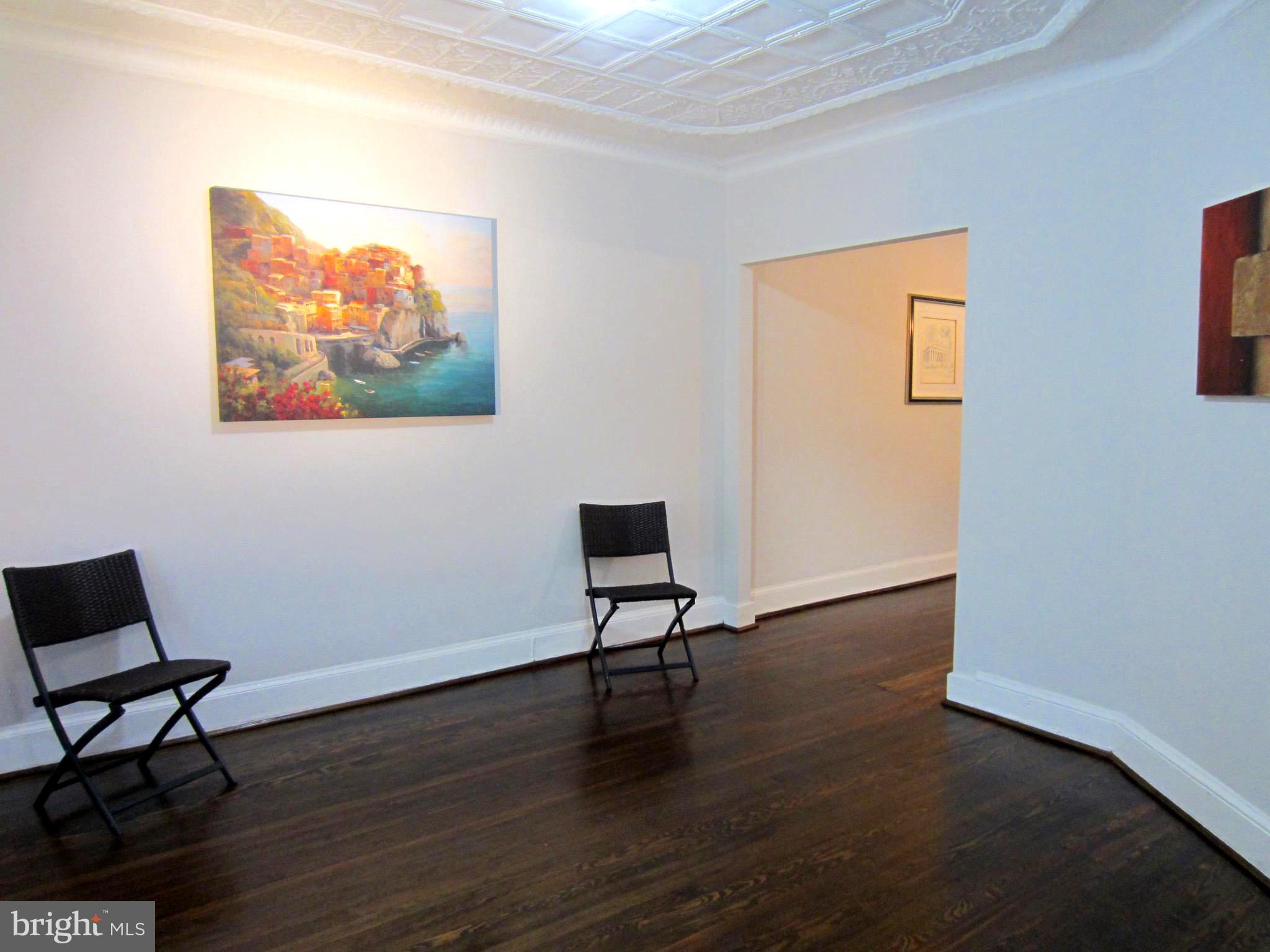 607 Columbia Road Northwest Washington, DC 20001 - Photo 6 of 48 Living room with elegant, high ceilings