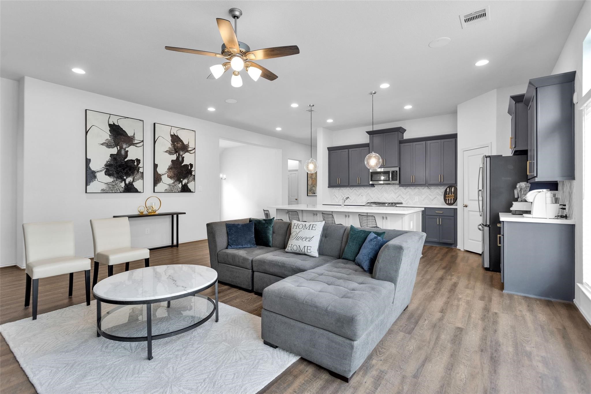 549 Cedar Harbor Court Conroe, TX 77304 - Photo 4 of 25 Open to the kitchen great for entertainment