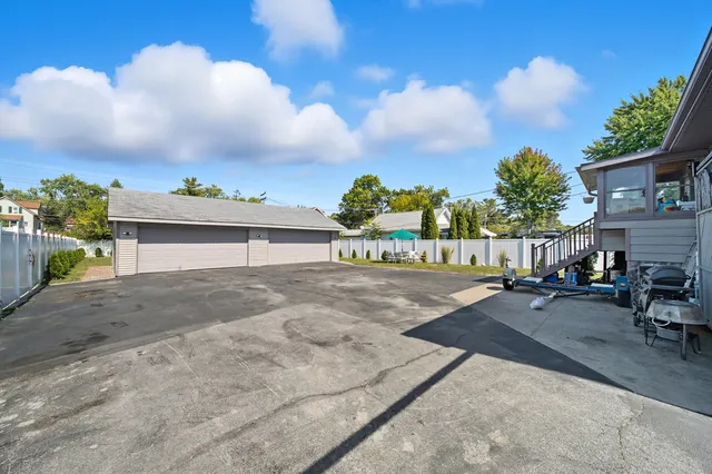a view of a street with houses