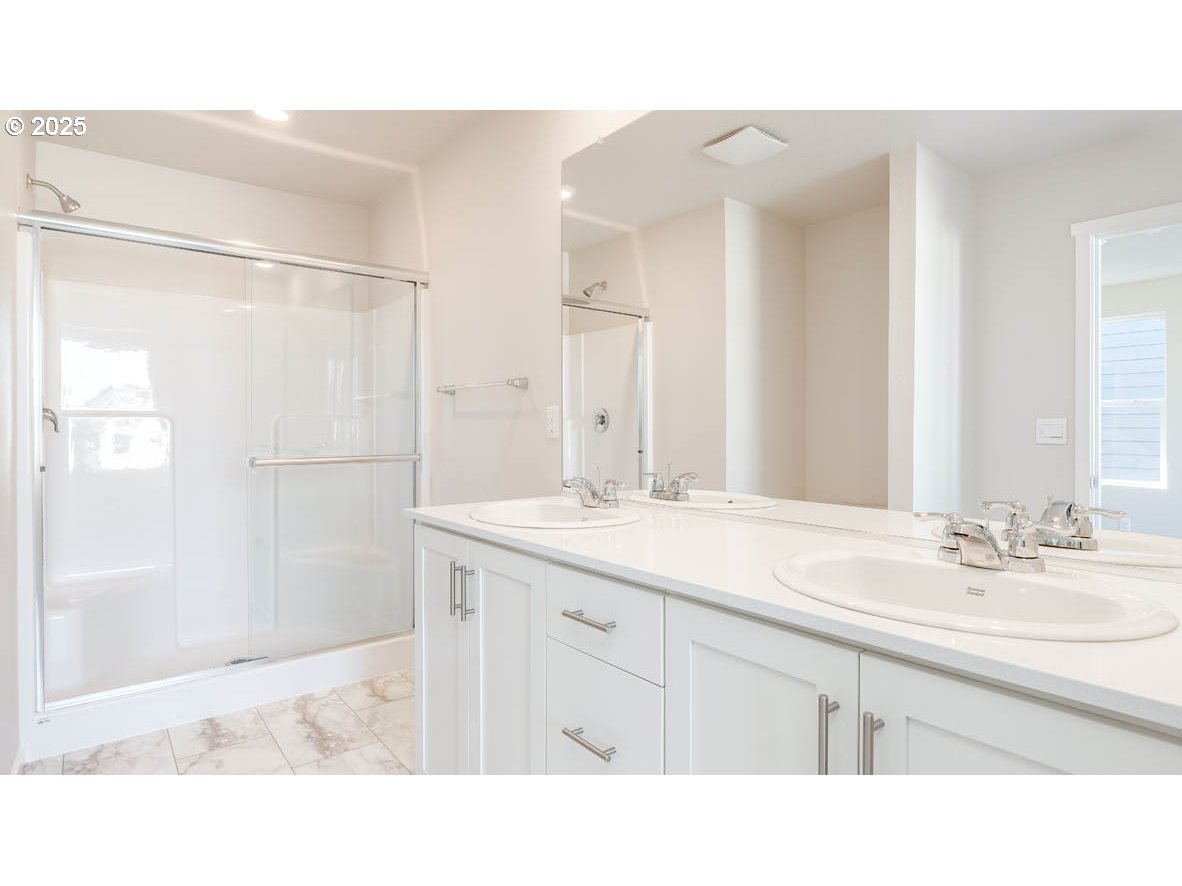 3671 Southwest 36th Street Gresham, OR 97080 - Photo 21 of 24 a bathroom with a sink tub shower and a mirror
