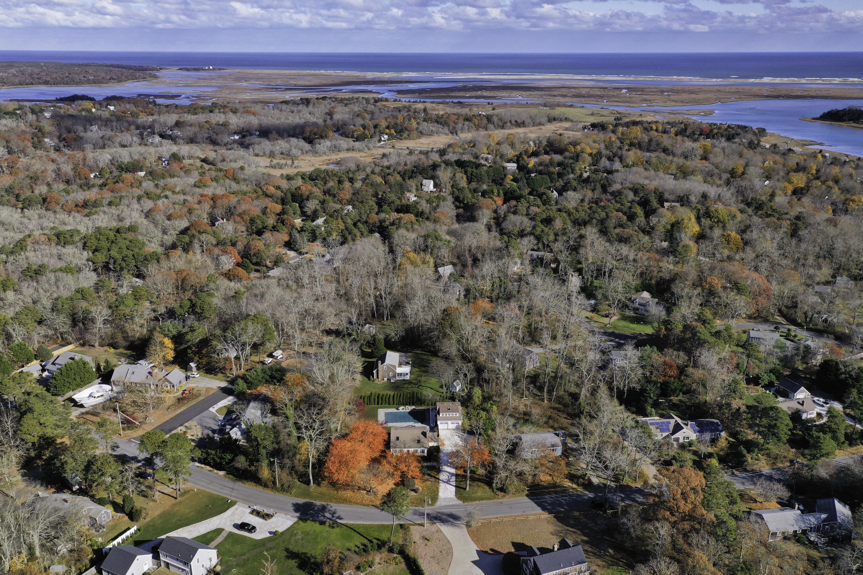 220 Hay Road Eastham, MA 02642 - Photo 1 of 54 an aerial view of a city