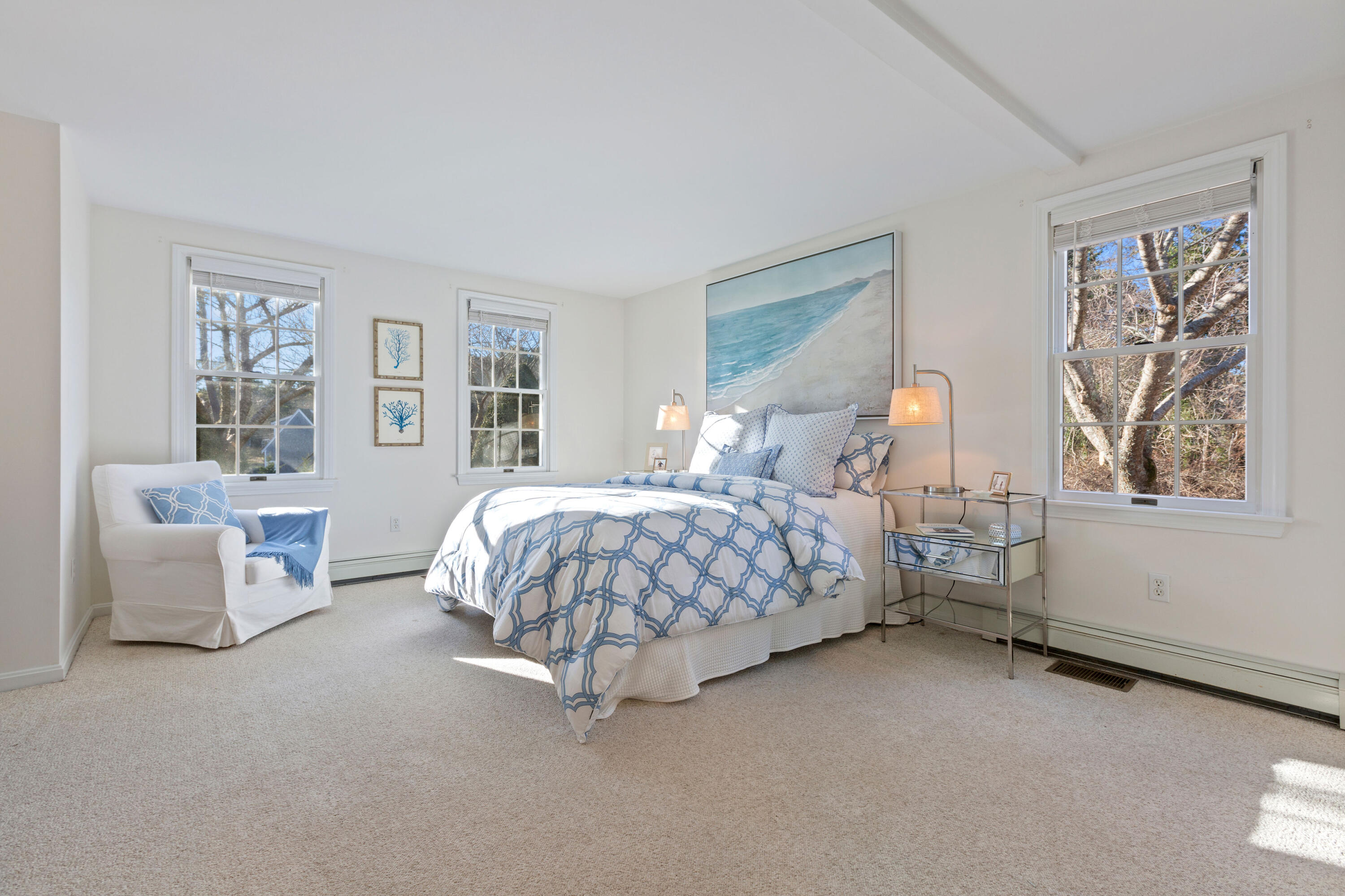 220 Hay Road Eastham, MA 02642 - Photo 22 of 54 a bedroom with a bed chair and window