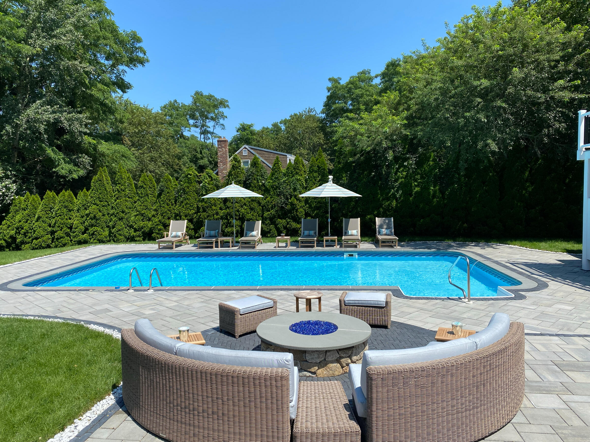 220 Hay Road Eastham, MA 02642 - Photo 10 of 54 a view of outdoor space yard swimming pool and patio