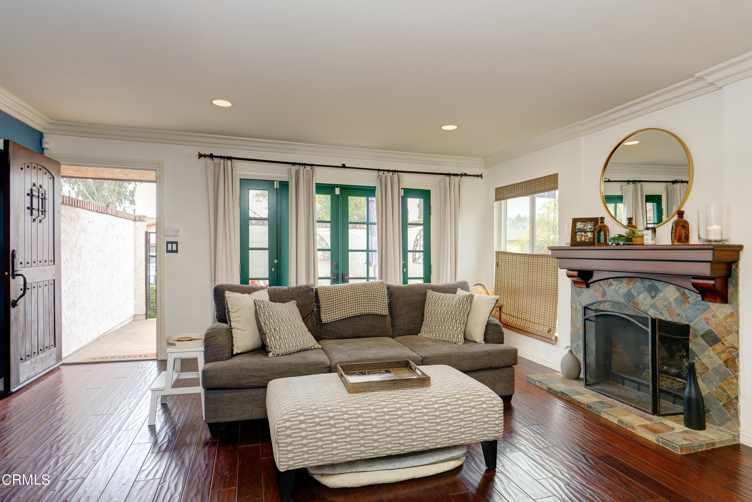 1102 Calle Adra Duarte, CA 91010 - Photo 6 of 30 a living room with furniture and a fireplace