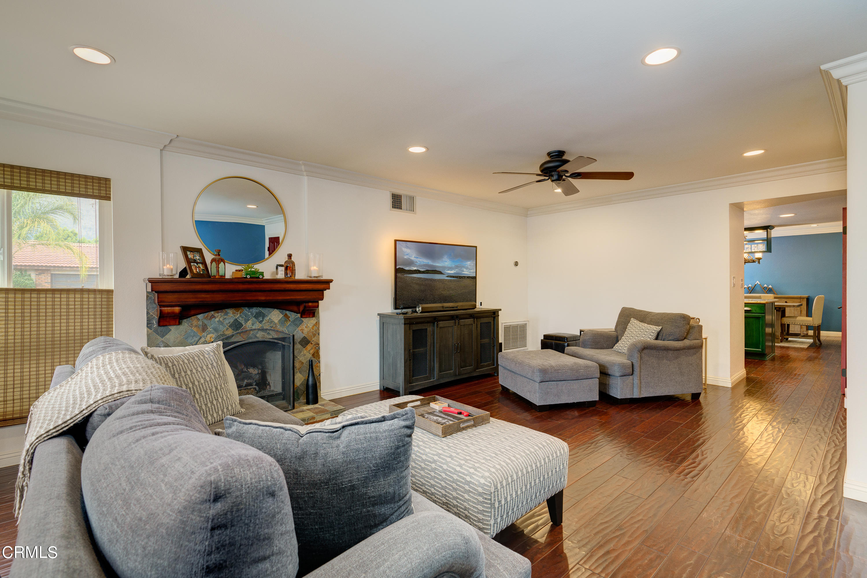 1102 Calle Adra Duarte, CA 91010 - Photo 8 of 30 a living room with furniture and a fireplace