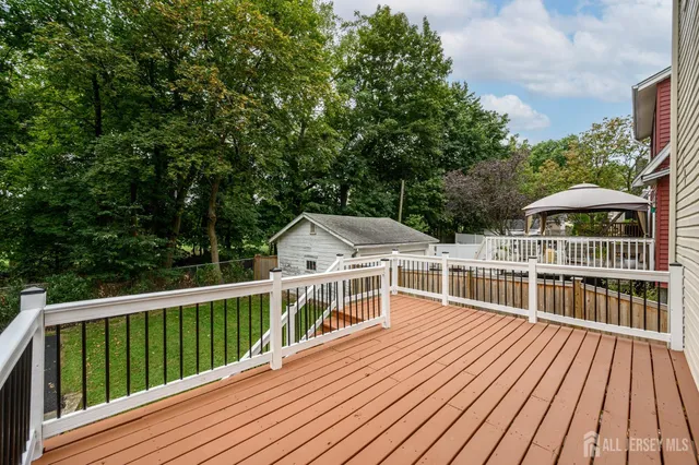 a view of a house with a deck