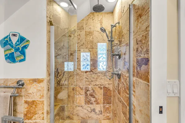 a view of an empty room and bedroom