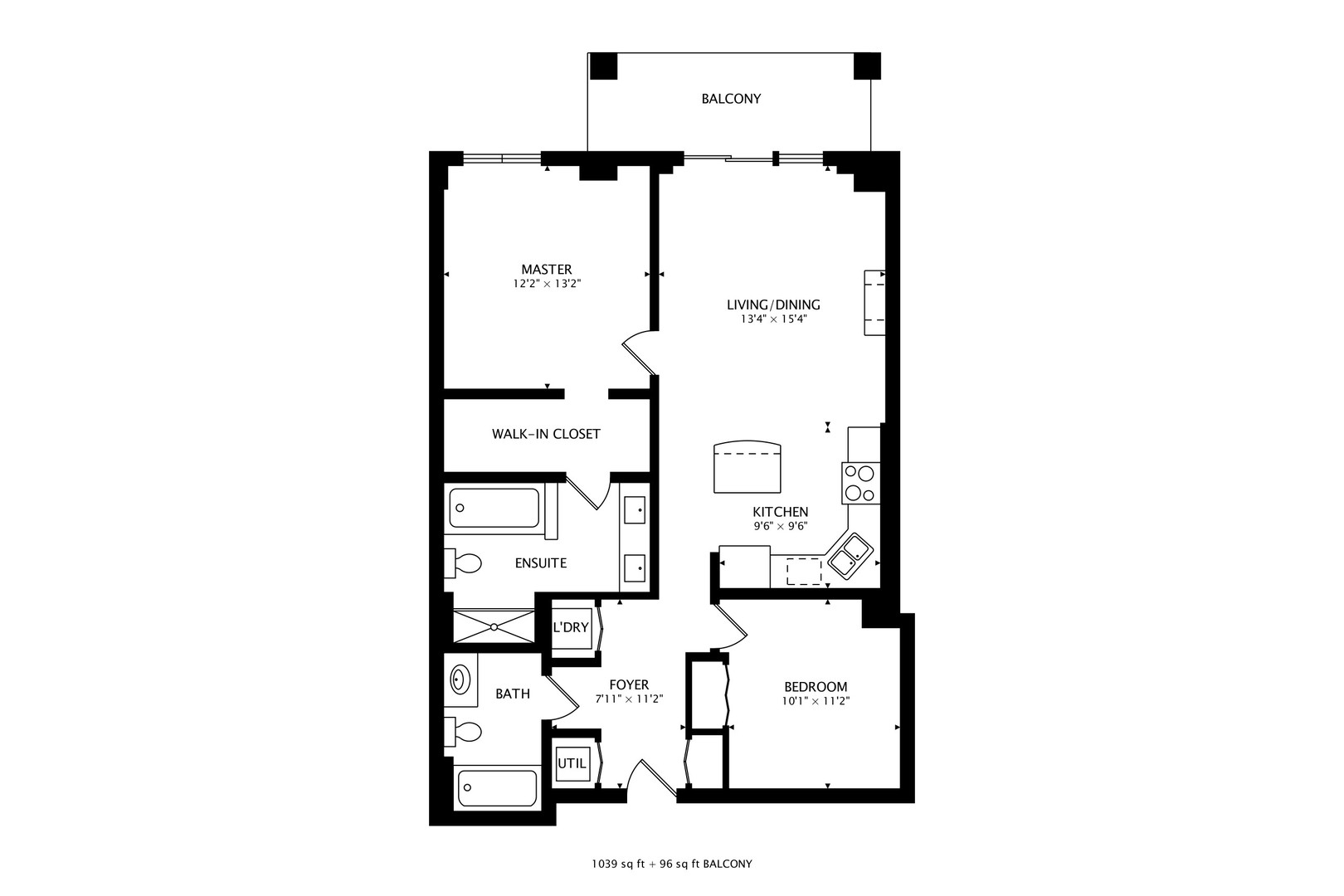 950 West Monroe Street, Unit 903 Chicago, IL 60607 - Photo 27 of 27 a picture of a floor plan