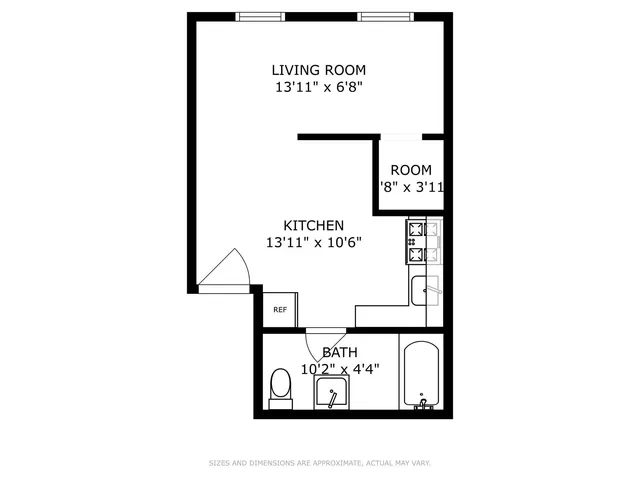 a picture of a park with a bench