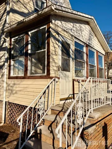 a view of an chairs and deck
