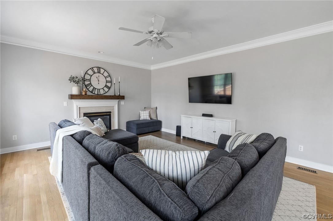 820 Club Ridge Court Chester, VA 23836 - Photo 15 of 38 a living room with furniture and a flat screen tv
