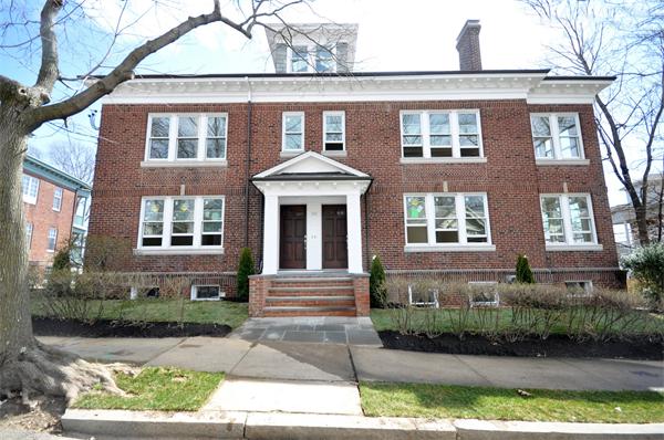 34 Rawson Road, Unit 2 Brookline, MA 02445 - Photo 1 of 24 front view of a brick house