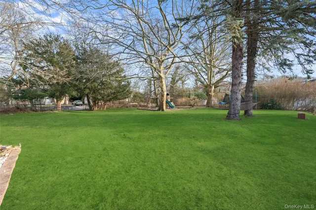 a view of green field with trees