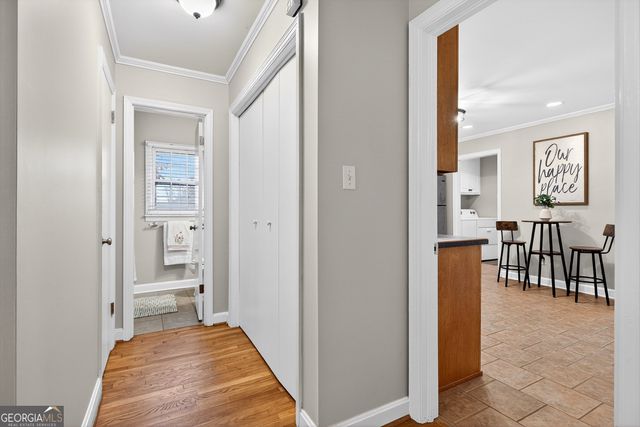 a view of a livingroom from kitchen