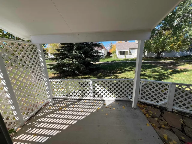 a outdoor space with lots of green space