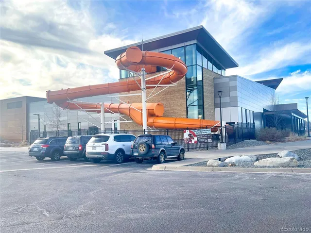 a car parked in front of a building