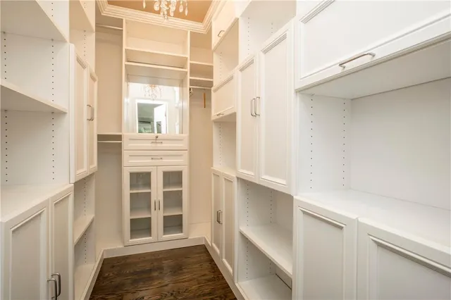 a view of walk in closet