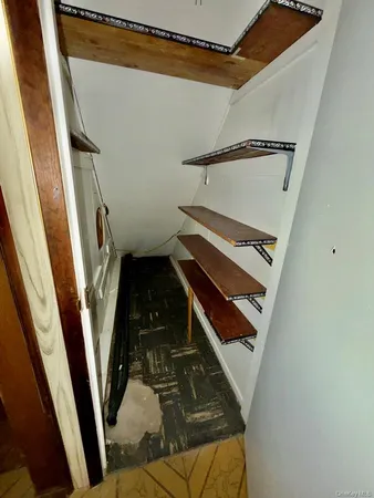 a view of an empty room with an empty space