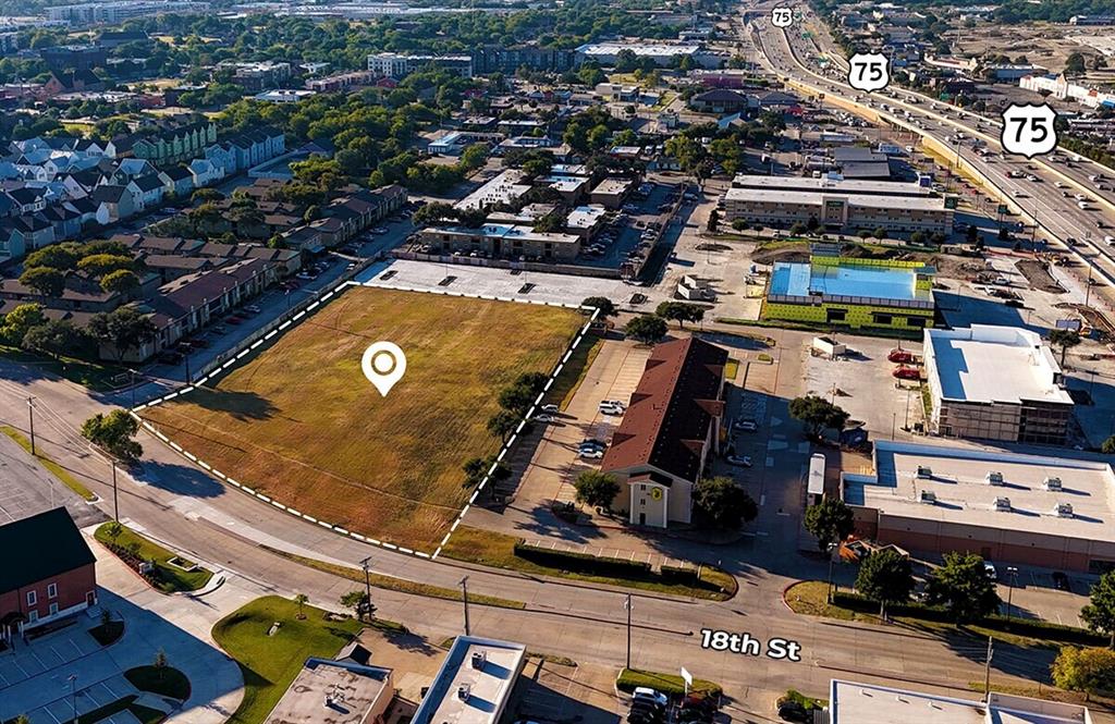 0 18th Street Plano, TX 75074 - Photo 2 of 2 an aerial view of a pool yard and mountain view in back