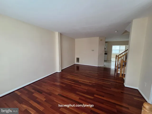 a big room with wooden floor