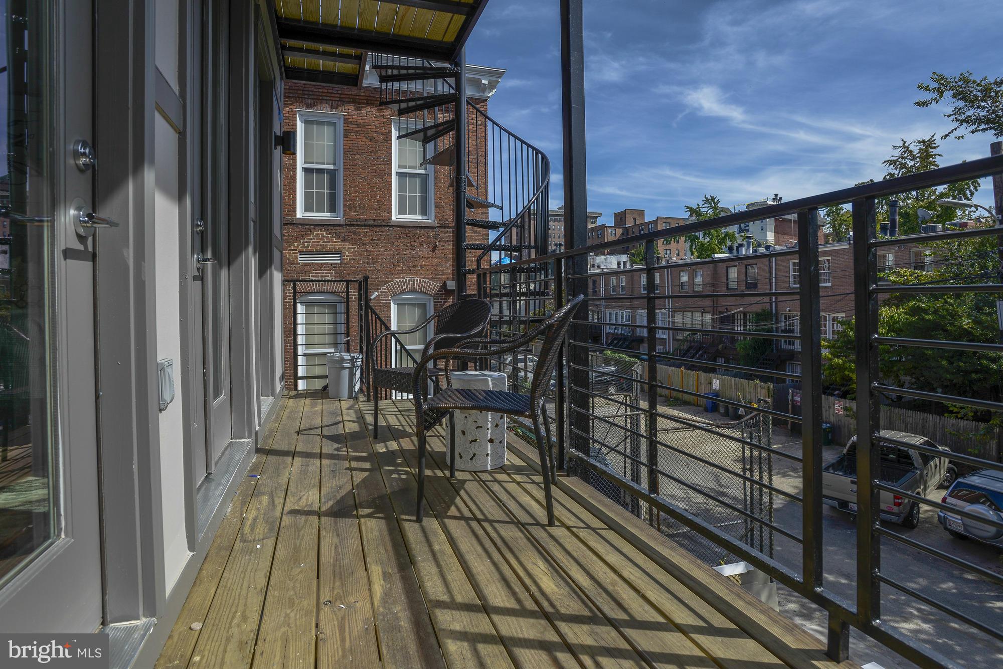 1734 R Street Northwest, Unit 3 Washington, DC 20009 - Photo 11 of 16 Private Balcony off Master Bedroom Suite