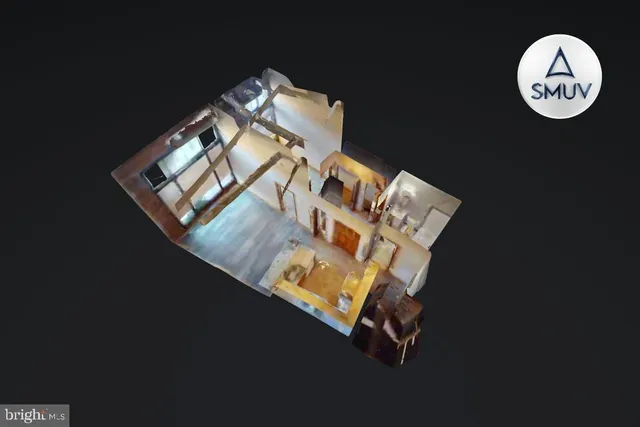 a view of a room with rack on the wall