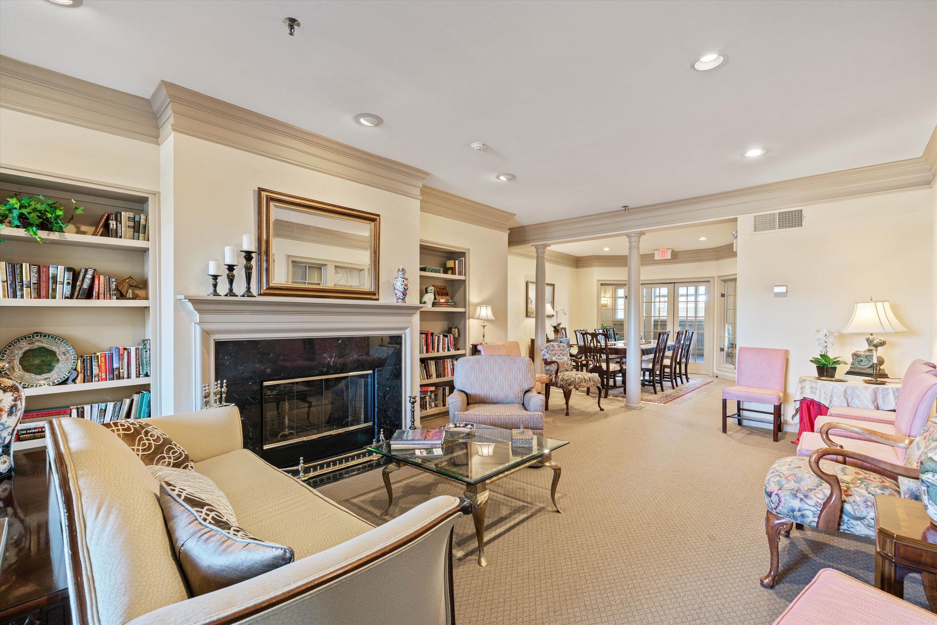 405 South Perkins Road, Unit 250 Memphis, TN 38117 - Photo 7 of 19 a living room with furniture and a fireplace