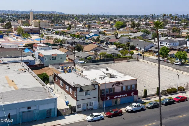 a view of a city from the terrace