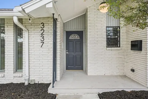 a view of a door of the house