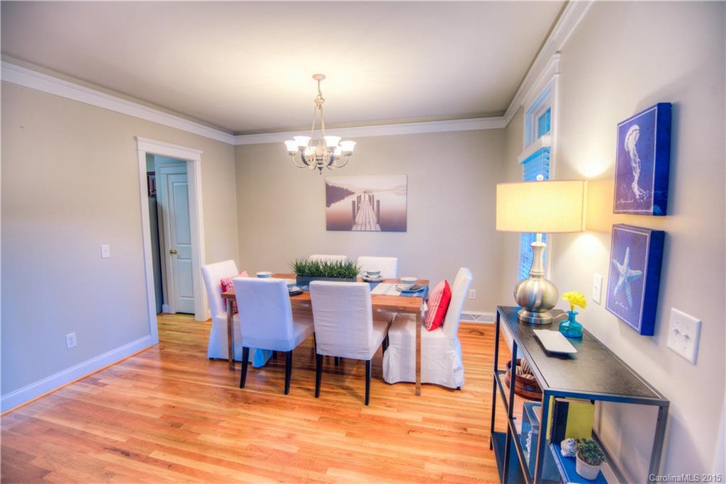 915 Derricks Crossing Fort Mill, SC 29708 - Photo 6 of 24 a view of a dining room with furniture and wooden floor