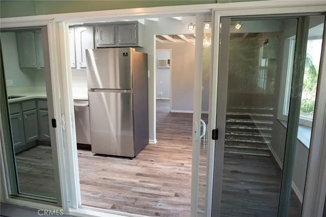 a view of a walk in closet