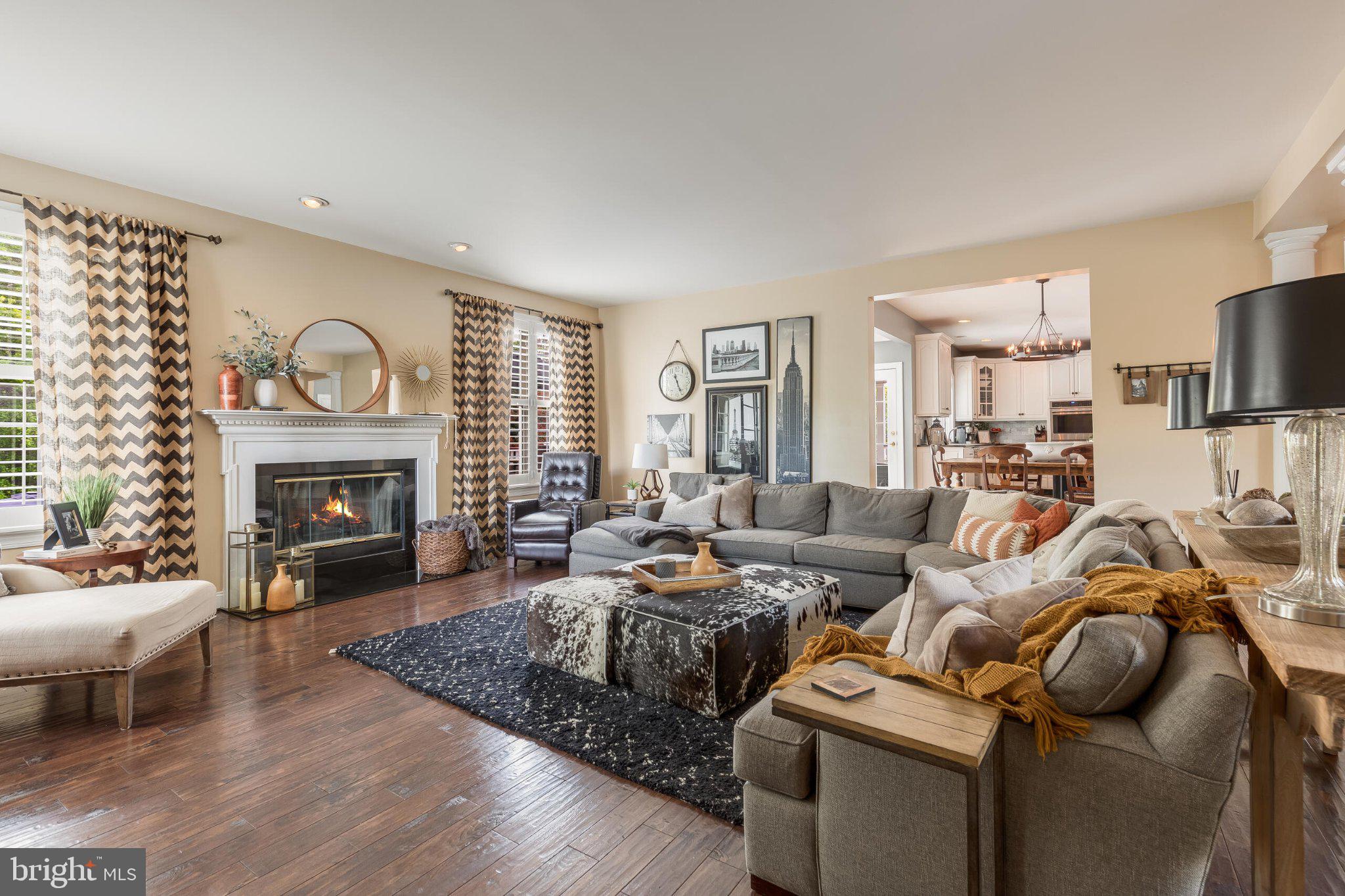 25554 Mimosa Tree Court Chantilly, VA 20152 - Photo 18 of 85 a living room with furniture fireplace and a large window