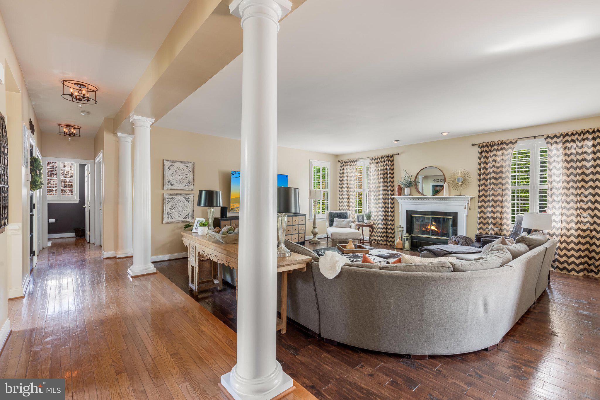 25554 Mimosa Tree Court Chantilly, VA 20152 - Photo 19 of 85 a living room with furniture and a fireplace
