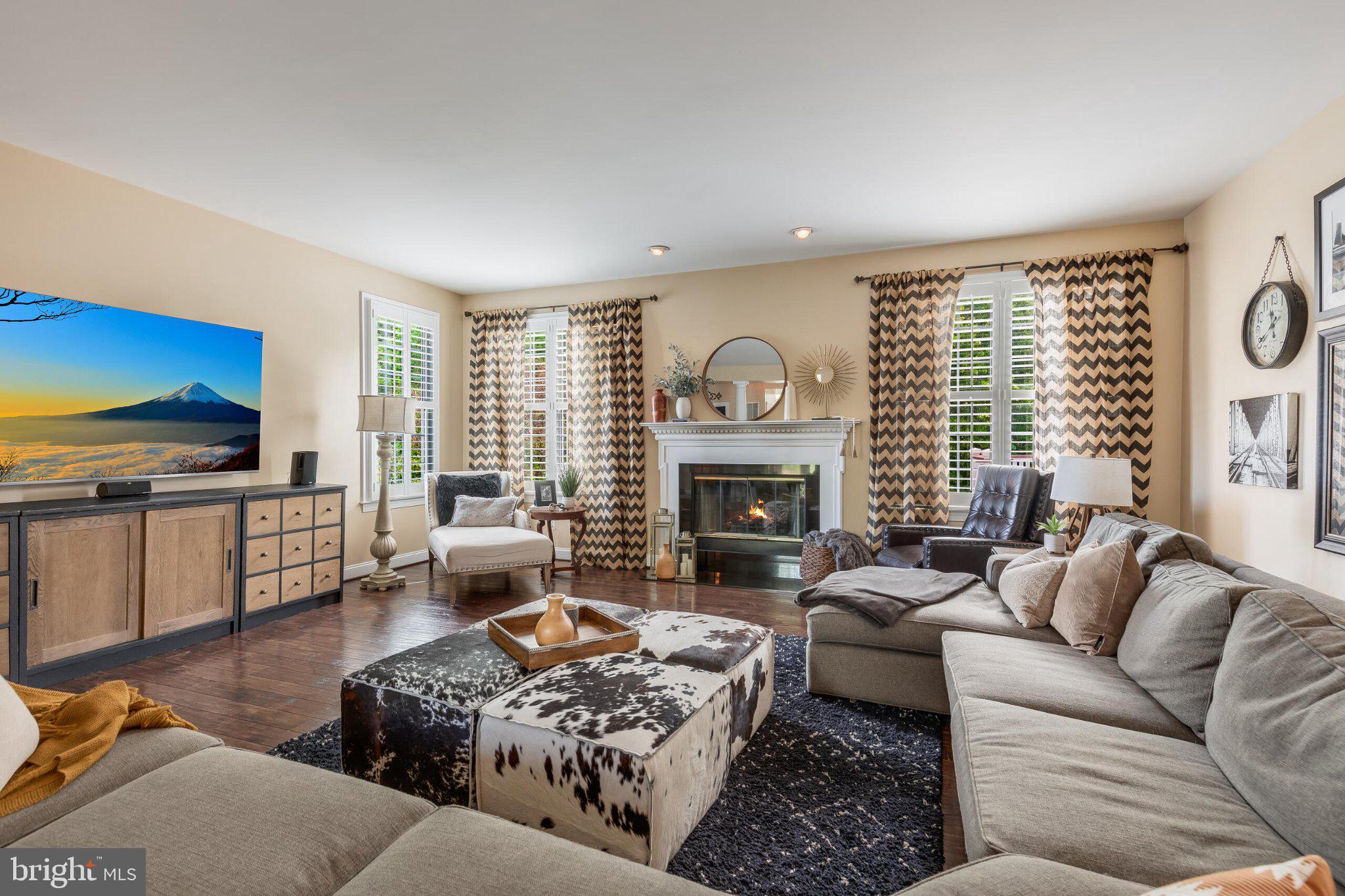25554 Mimosa Tree Court Chantilly, VA 20152 - Photo 20 of 85 a living room with furniture fireplace and a large window