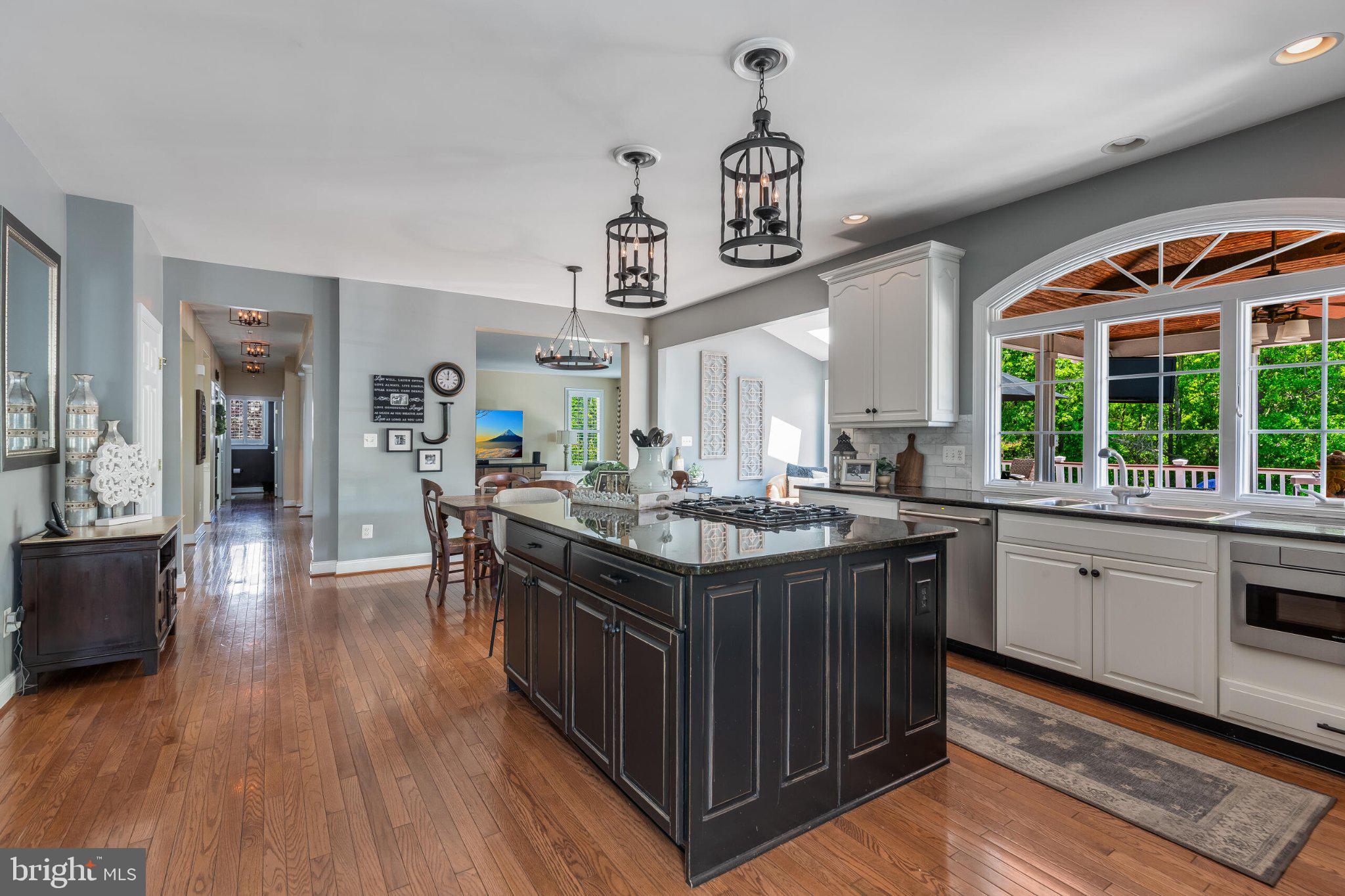 25554 Mimosa Tree Court Chantilly, VA 20152 - Photo 30 of 85 a kitchen with stainless steel appliances granite countertop a stove and a wooden floors