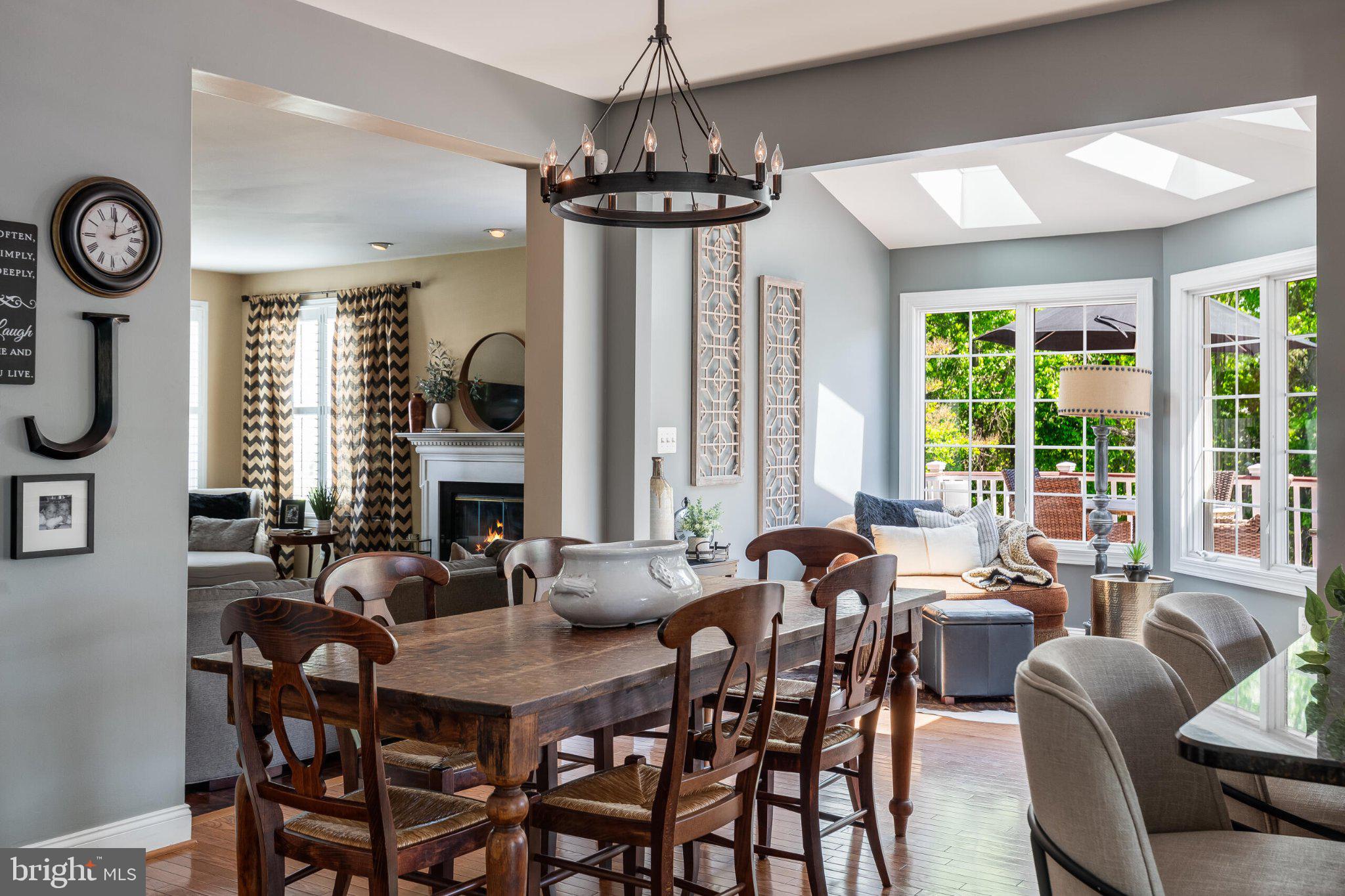 25554 Mimosa Tree Court Chantilly, VA 20152 - Photo 35 of 85 a view of a dining room with furniture window and outside view