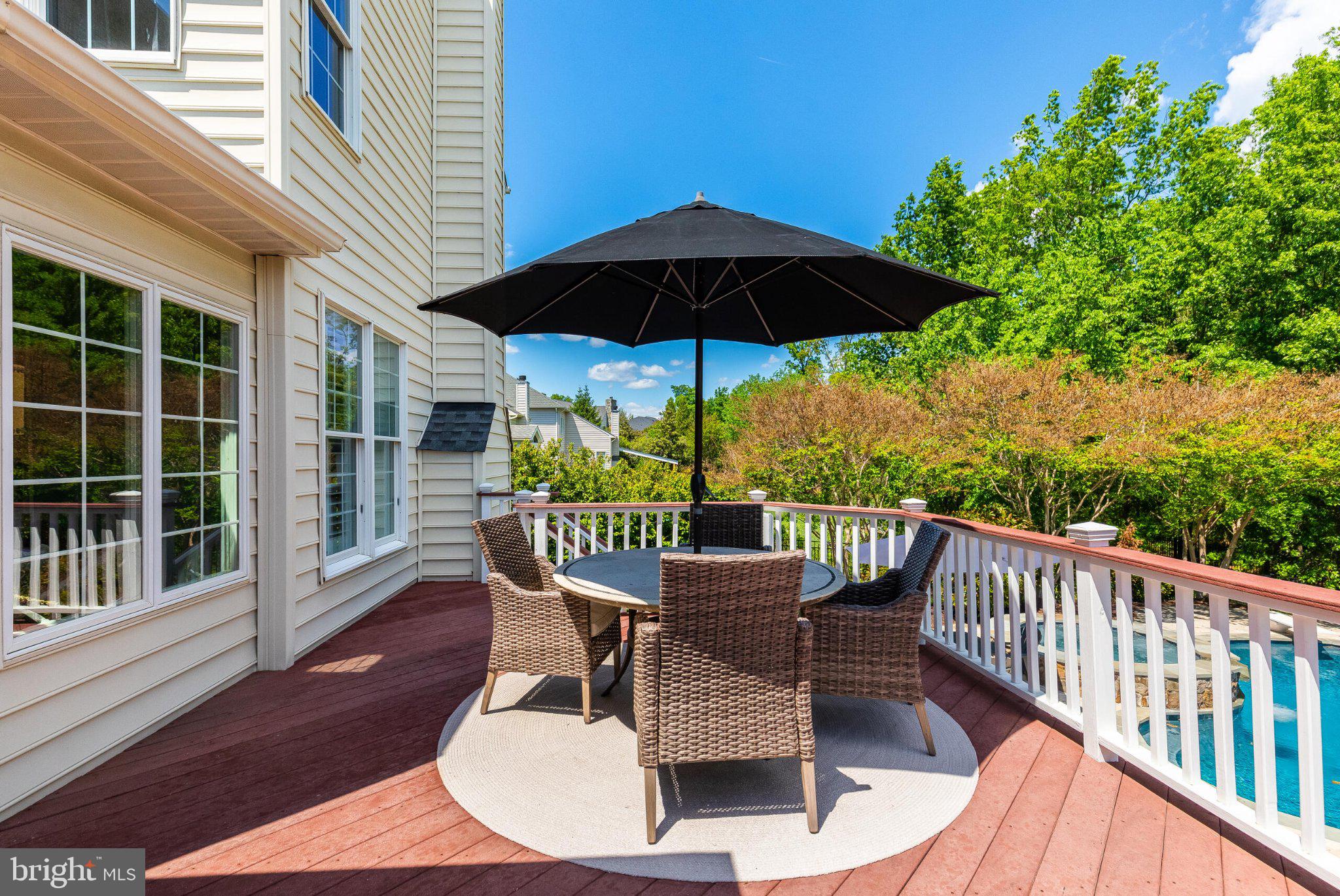 25554 Mimosa Tree Court Chantilly, VA 20152 - Photo 39 of 85 Sunny deck with poolside views.