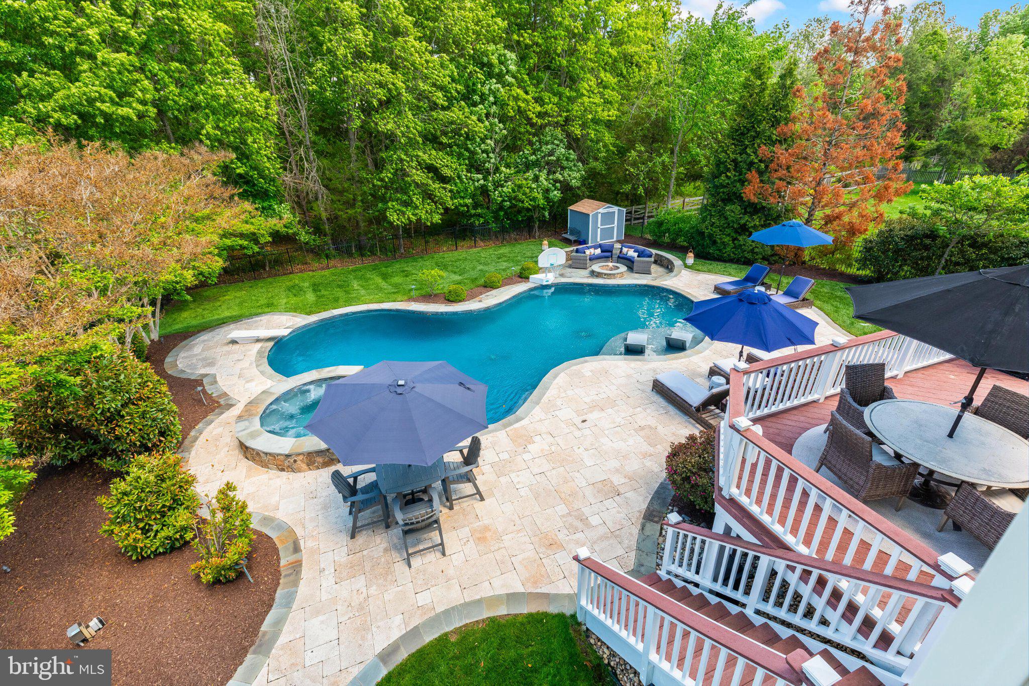 25554 Mimosa Tree Court Chantilly, VA 20152 - Photo 75 of 85 an aerial view of a house with garden space and street view