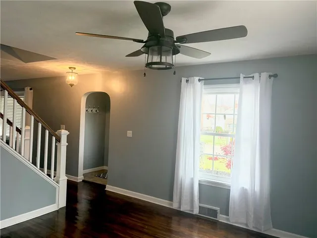 wooden floor in an empty room