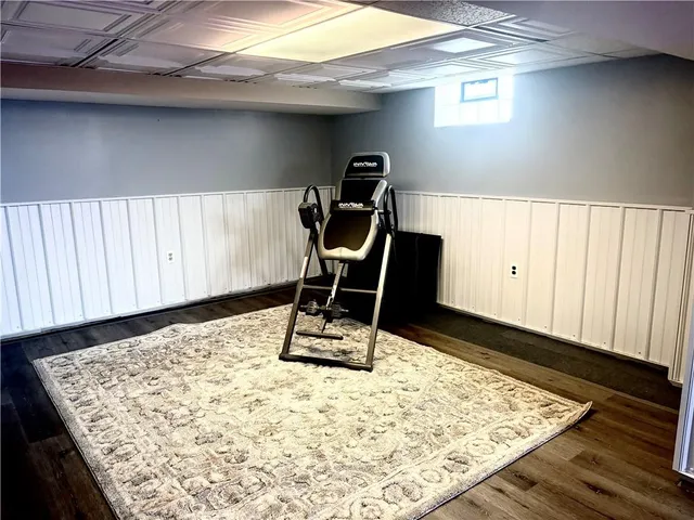 a room with view of hallway