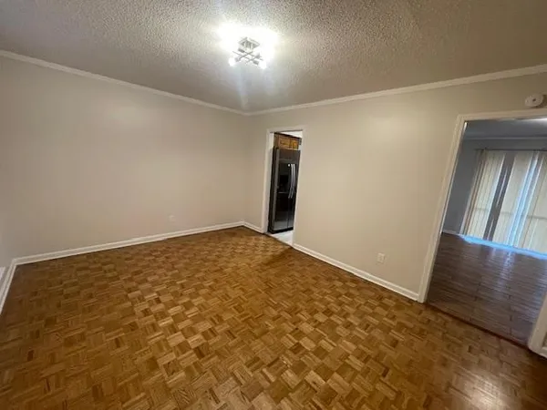 an empty room with a natural light