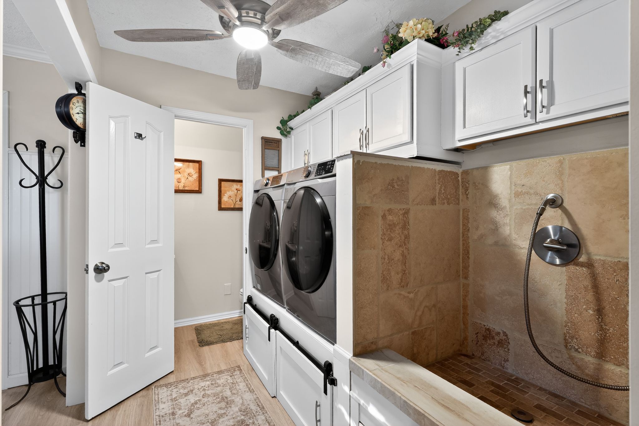 1419 Cason Trail Murfreesboro, TN 37128 - Photo 18 of 25 a bathroom with a granite countertop shower a toilet and a sink