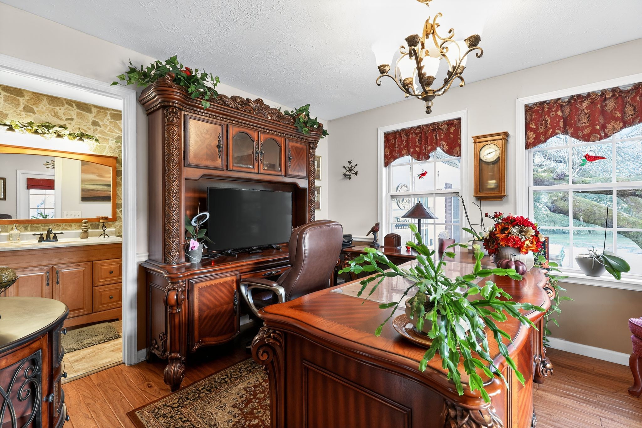 1419 Cason Trail Murfreesboro, TN 37128 - Photo 7 of 25 a living room with furniture and a flat screen tv