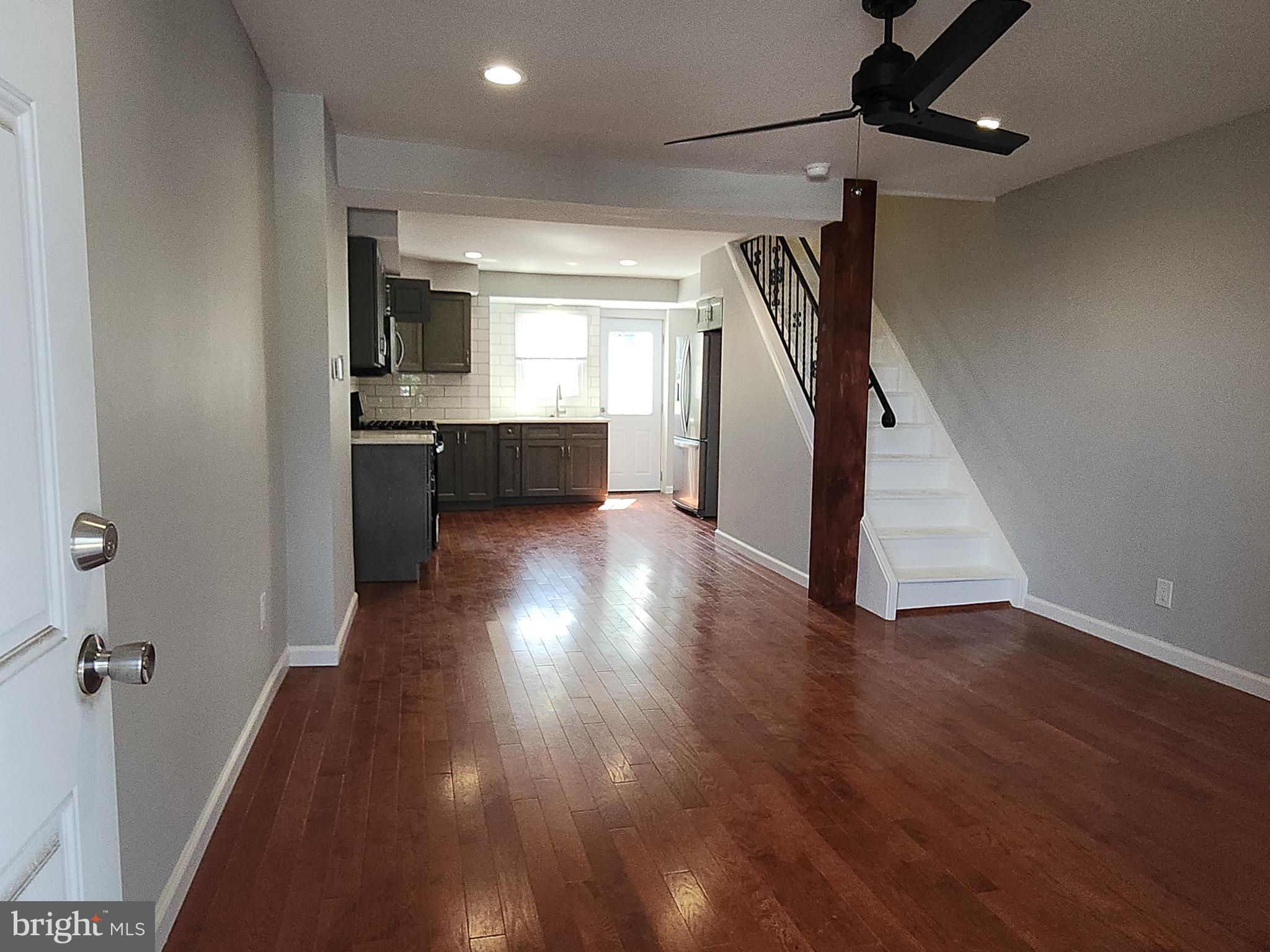 2686 Bridge Street Philadelphia, PA 19137 - Photo 4 of 30 a view of entryway and kitchen with wooden floor