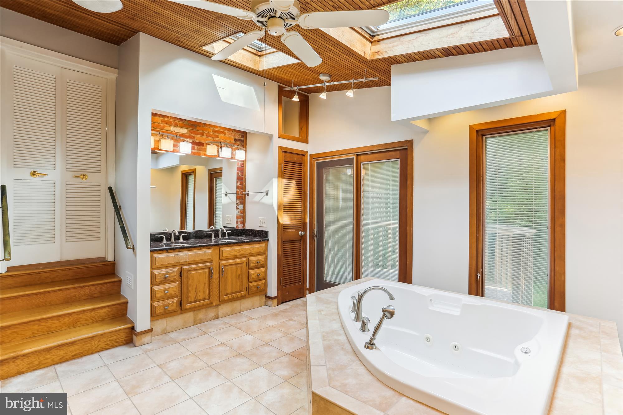 816 Olive Drive Silver Spring, MD 20905 - Photo 28 of 72 Primary bathroom with skylights and slider to deck