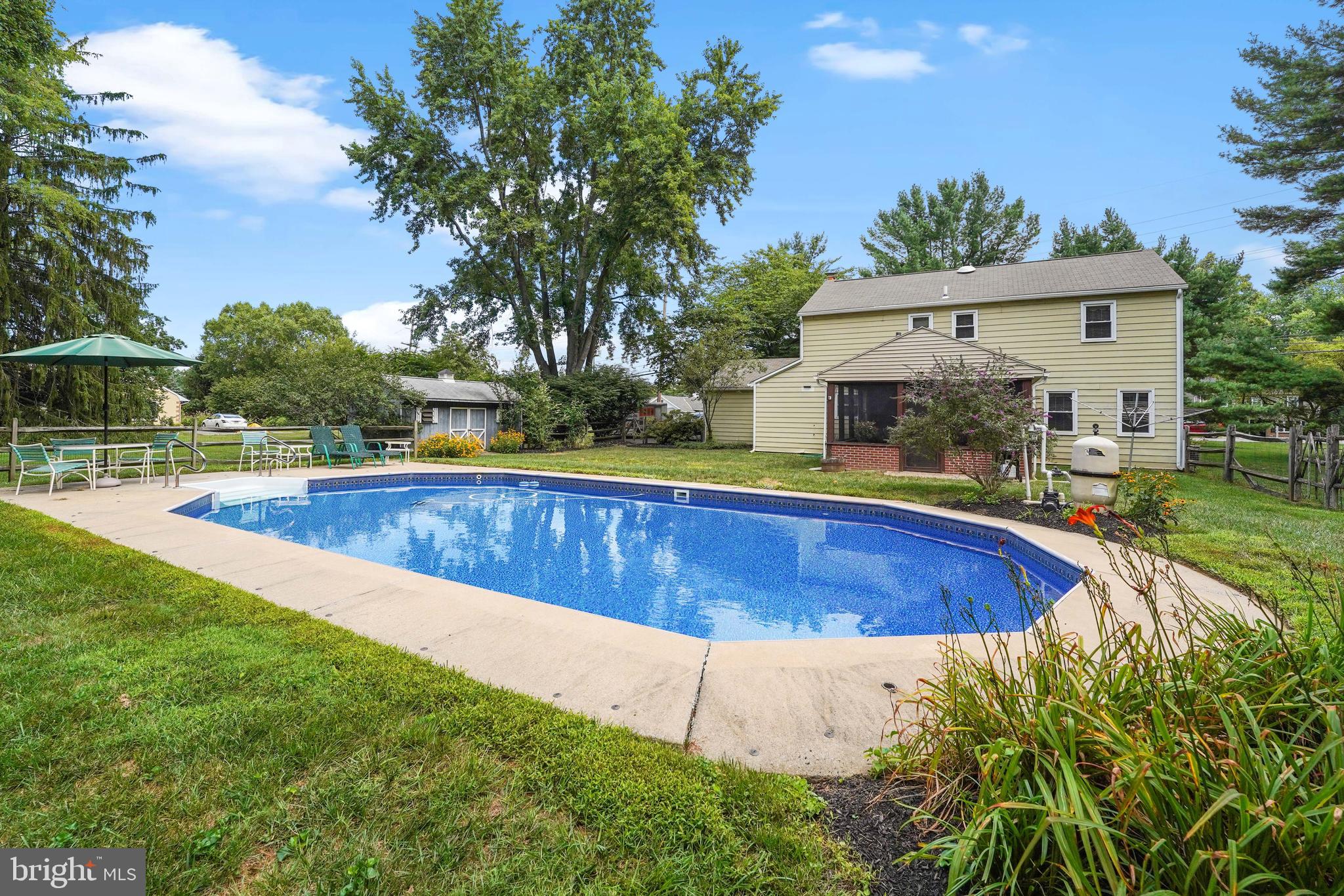 630 South Chester Road West Chester, PA 19382 - Photo 31 of 35 In-ground Pool with New Vinyl Liner