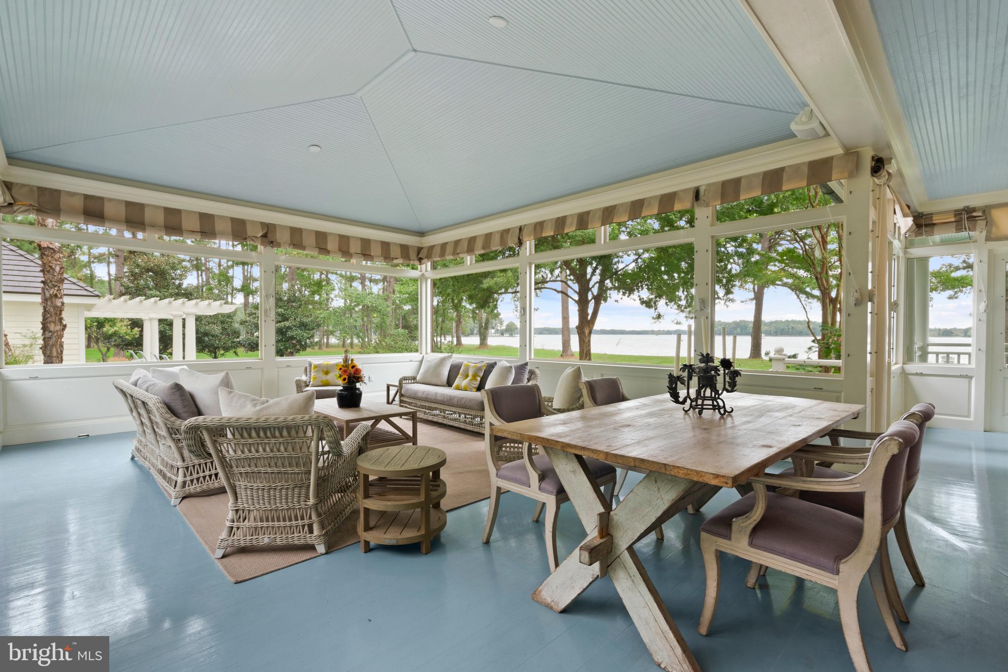 7536 Quaker Neck Road Bozman, MD 21612 - Photo 14 of 50 Screened Porch with Water Views