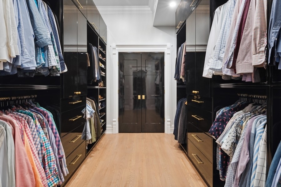 19 East Goethe Street Chicago, IL 60610 - Photo 30 of 46 a view of walk in closet with clothes and shoes