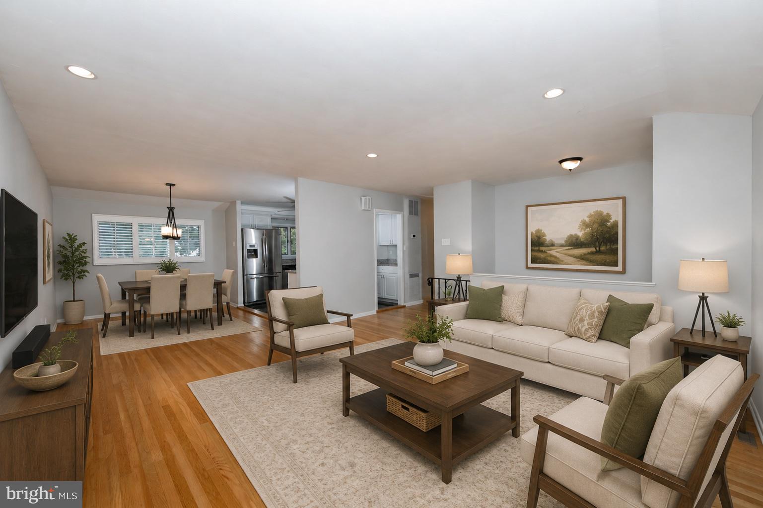 47 Heritage Road Marlton, NJ 08053 - Photo 7 of 43 Living and dining area virtually staged