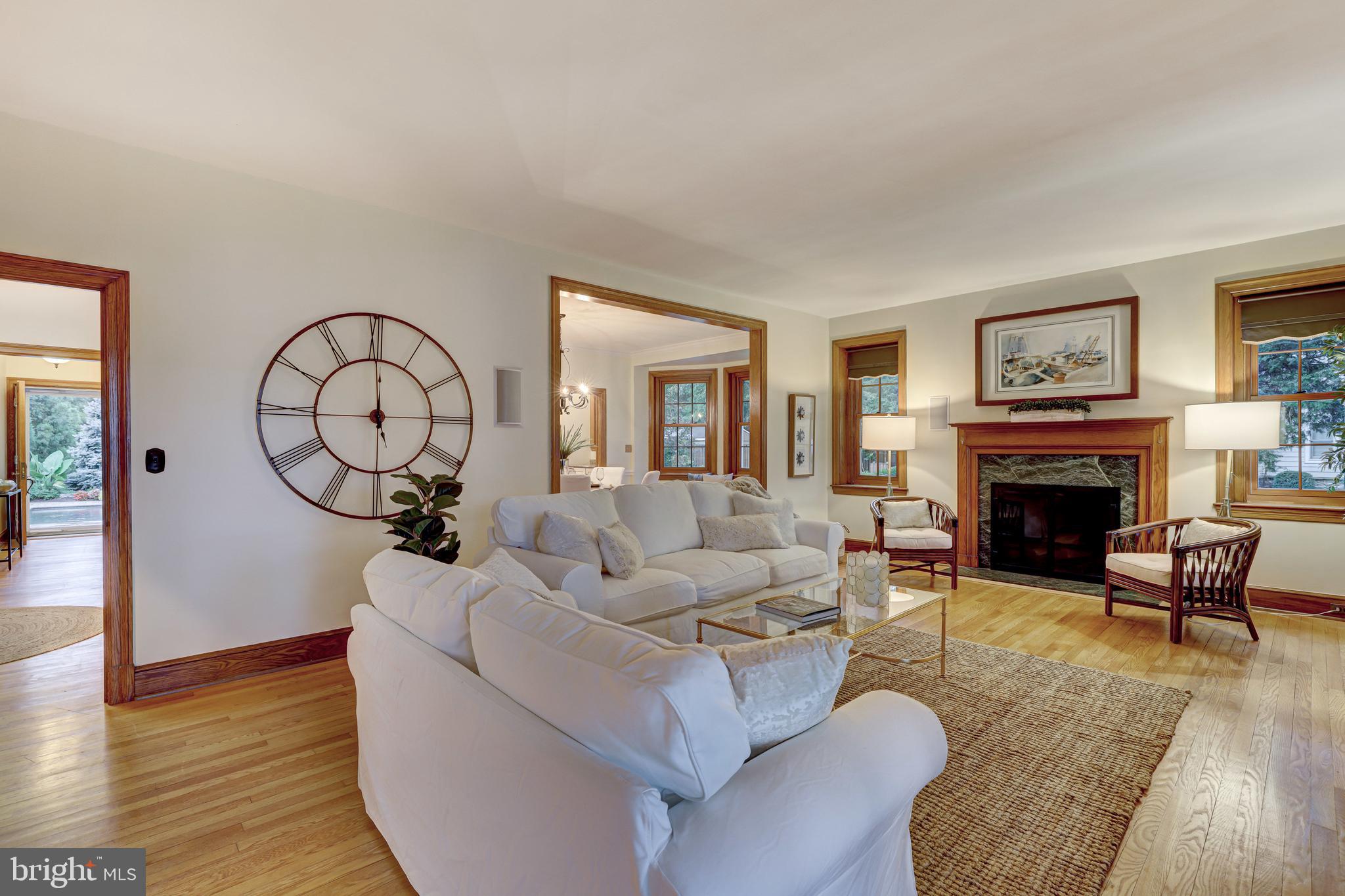 709 Dividing Road Severna Park, MD 21146 - Photo 18 of 73 Living room with wood burning fireplace
